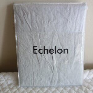 NIP ECHELON Washed Belgian Linen Euro Gray Shams